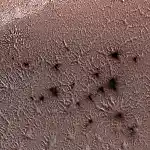 A NASA Image Shows 'Spiders' Crawling Over Mars' Surface