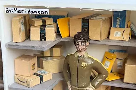 Red Wing teen goes viral for miniature sculpture of UPS driver