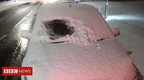 Snow peephole driver stopped by police