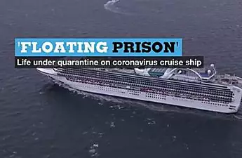‘Floating prison’: Life on board coronavirus cruise ship