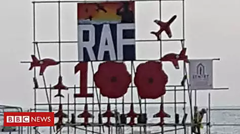 Row as group burns RAF effigy 'of honour'