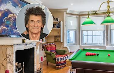 Ronnie Wood of the Rolling Stones Lists Vibrant London Townhouse