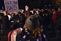 Election Night protests remain mostly peaceful, including demonstration in front of White House