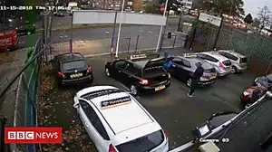 Moment 'car buyer' steals vehicle