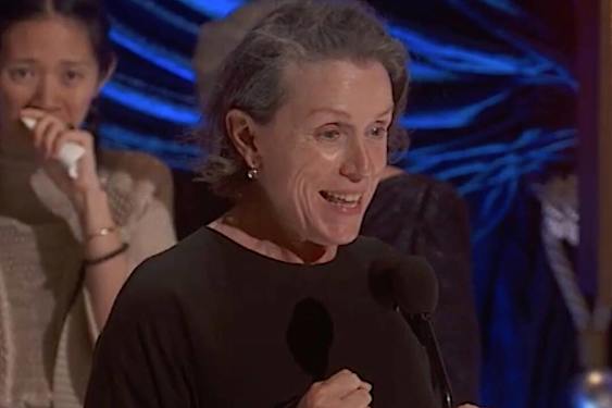 Frances McDormand Deserves Another Oscar for Giving the Shortest Speech of the Night Frances McDormand Deserves Another Oscar for Giving the Shortest Speech of the Night