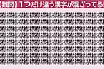 脳トレクイズ(554) 【日曜日は難問】「襟」の中に隠れた1つだけ違う漢字はどーこだ!?