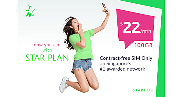 Get the best SIM Only plan on Singapore’s No.1 Awarded Network with Star Plan