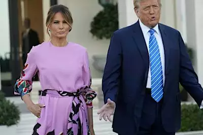 PHOTO - Melania Trump réapparaît avec Donald Trump : elle rayonne dans une robe à fleurs de saison