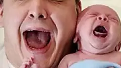 [Photos] Dads Left Alone With Baby Go Viral