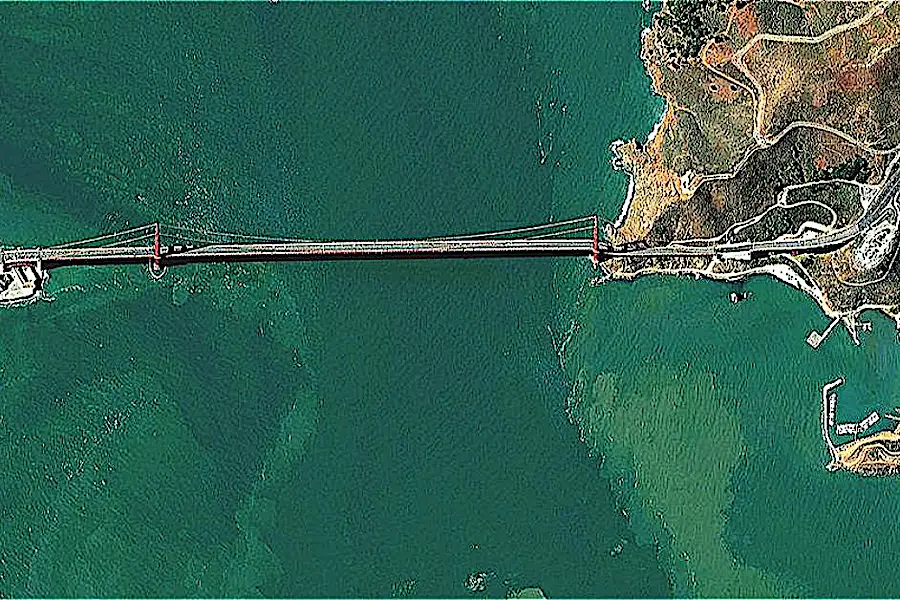 Aerial Photos Of Golden Gate Bridge Reveals An Eerie Discovery