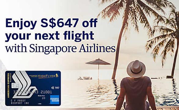 Enjoy travel rewards worth over S$1,200 for your business.