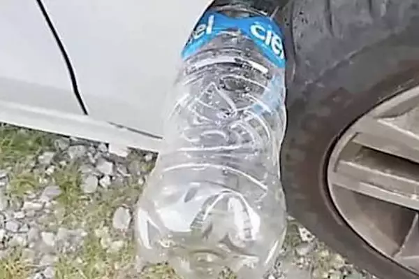 [Gallery] Always Put A Plastic Bottle On Your Tires When Parked, Here's Why