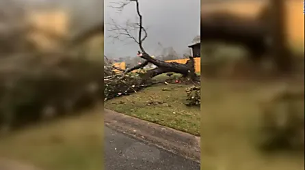 Dramático video muestra el interior del tornado en Alabama