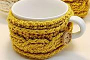 Easy Cable Crochet Mug Cosy