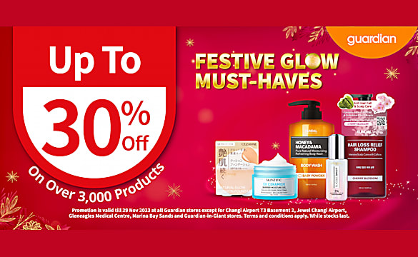 Till 29th Nov, Enjoy 30 % Off This Holiday Season On Over 3,000 Products