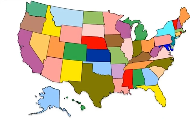 El quiz de geografía de EEUU: ¿Qué tan alto será tu puntuación?
