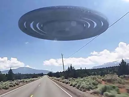 A giant UFO with strange shapes has been spotted in the Republic of Altai