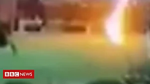 Video shows teenager being struck by lightning