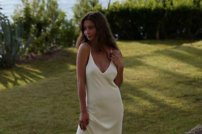 Catherine Zeta-Jones’ 17-year-old daughter Carys stuns in silk dress
