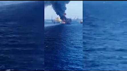 Se incendió otra sonda de Pemex. Hay 5 heridos