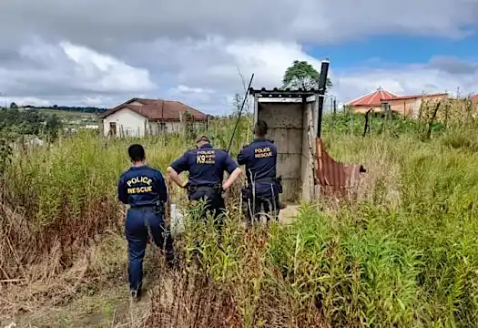 PICS | KZN police go digging in pit toilet for evidence