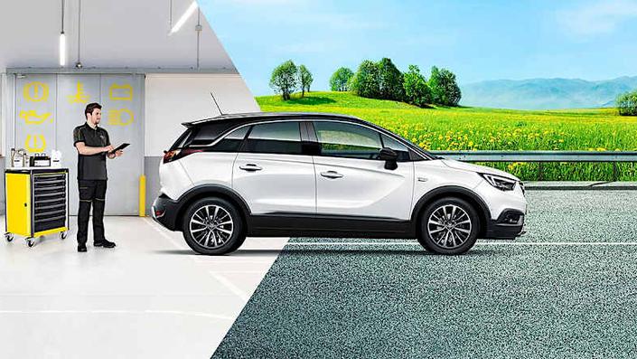 Opel è sempre a tua disposizione con la rete dei suoi Riparatori Autorizzati. Opel è sempre a tua disposizione con la rete dei suoi Riparatori Autorizzati.