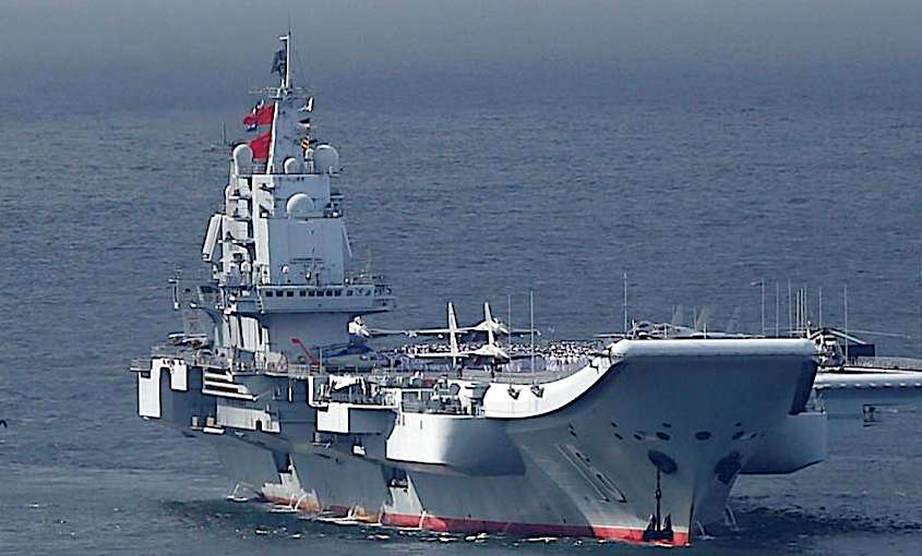 Chinese aircraft carrier and 5 ships pass Okinawa on way to Pacific