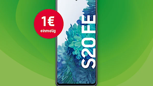 Galaxy S20 FE μόνο με 1 € + 15 GB LTE Allnet Flat στο δίκτυο Vodafone