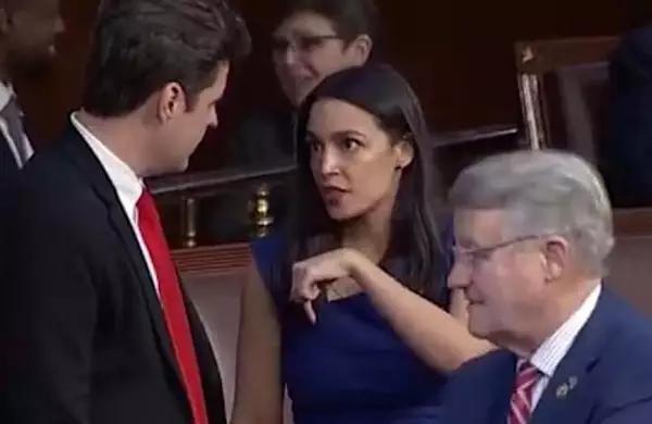 Here’s What Ocasio-Cortez Told Matt Gaetz During Speaker Vote