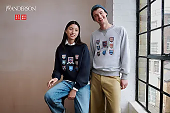 Collegiate-inspired pieces from new UNIQLO x JW Anderson collection