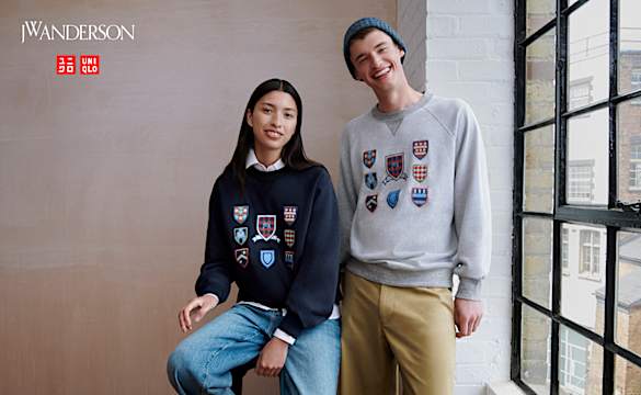 Collegiate-inspired pieces from new UNIQLO x JW Anderson collection