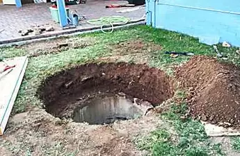 [Pics] Man Buys New House. Then His Gut Tells Him To Dig In His Backyard