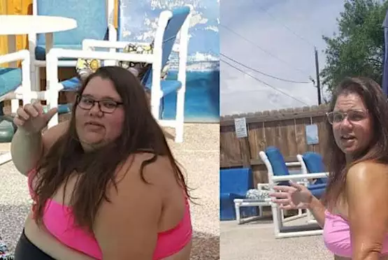 Woman who was 'eating as much as 30,000 calories a day' drops whopping 17st