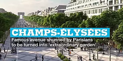 Champs-Élysées, που αποφεύγονται από τους Παριζιάνους, για να μετατραπούν σε «εξαιρετικό κήπο»