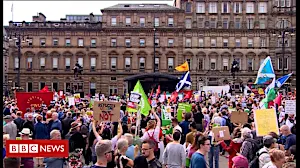 Anti-Trump protests in Glasgow