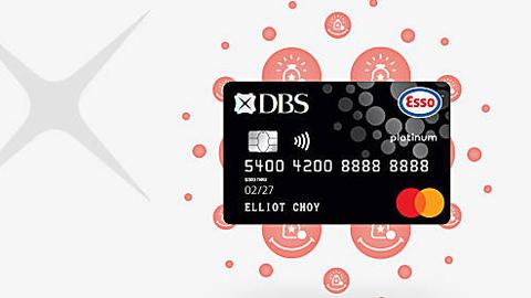 Sign up for the DBS Esso Card today and get up to S$120 fuel savings for a limited time only.
