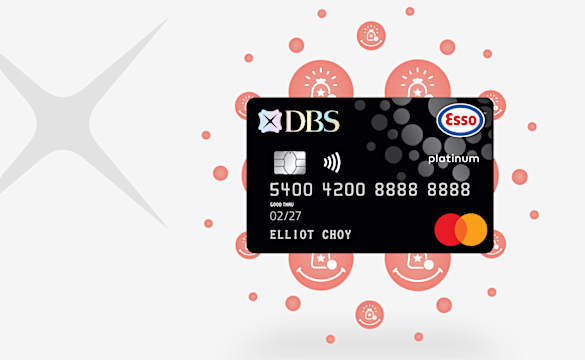 Fill your tank with up to S$120 fuel savings when you sign up for with DBS Esso Card. T&Cs apply.