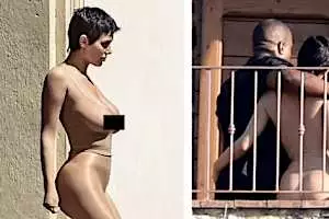 Bianca Censori Goes Bold in Nude Catsuit Look