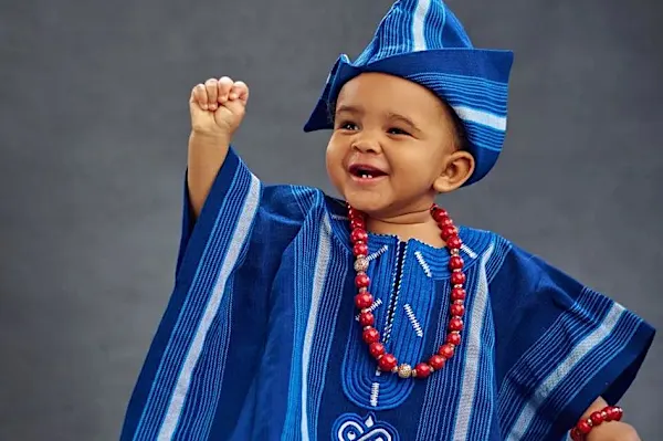 Banky W and Adesua Etomi share 1st photos of their son