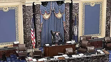 Agitadores armados toman el Capitolio de EE.UU.; un partidario de Trump toma el podio | Video