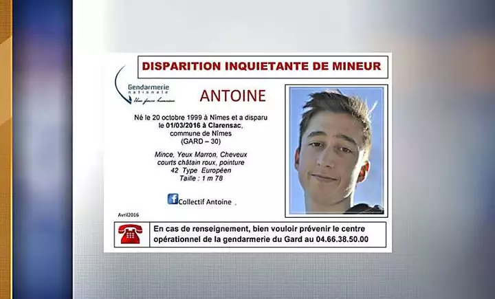 Gard: le corps retrouvé pendu est celui d'Antoine Zoia, disparu en 2016