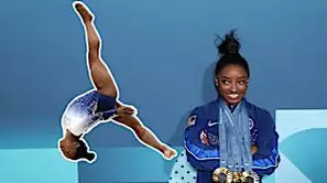 Mira la secuencia de imágenes de cómo Simone Biles cayó de la barra de equilibrio y no pudo ganar el oro