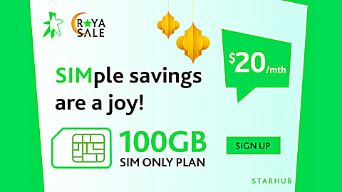 This SIM Only plan comes with 100GB data at just $20/mth