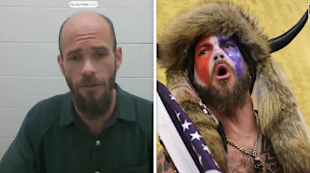 El "chamán de QAnon", sin cuernos ni pieles, da sus primeras declaraciones tras asaltar el Capitolio | Video