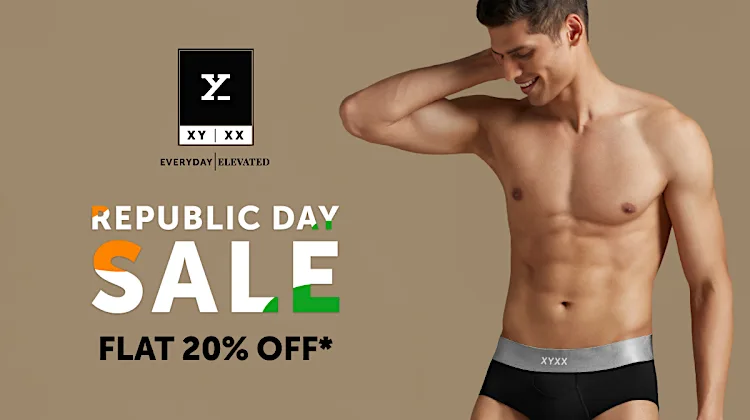 Get flat 20% off on undies! Valid till 26th Jan. Get flat 20% off on undies! Valid till 26th Jan.