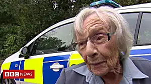 'Arrest' makes 104-year-old woman's day
