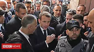 'Go outside': Macron confronts Israeli security