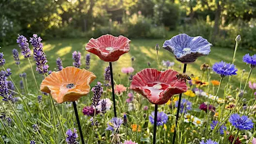 A potter's 15-year experiment is saving bees — one handmade blossom at a time.