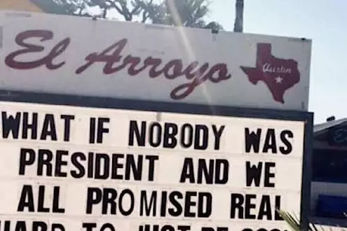 [Gallery] Restaurant in Texas Had The Guts to Put This On Their Sign