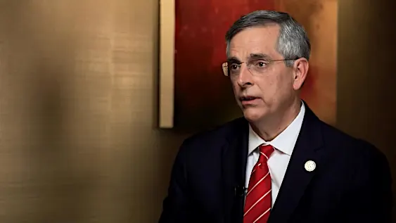 Brad Raffensperger reacts to Capitol riots